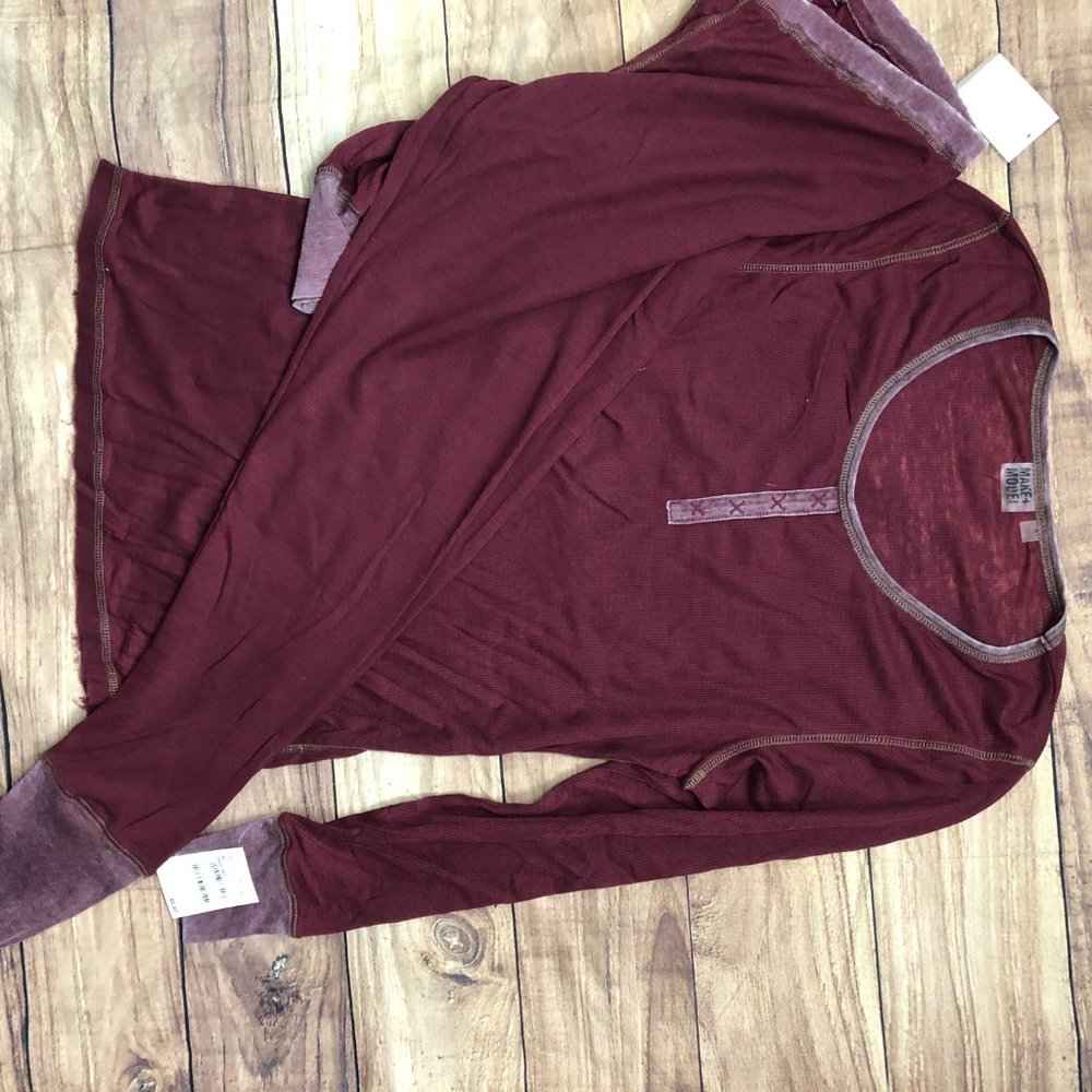 MAKE + MODEL LONG Sleeves Thermal Pajama set Nordstrom - Picture 6 of 8